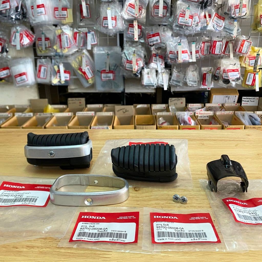 ราคาต่อข้าง ชุดยางพักเท้าหน้า C125 2018-2025 เเท้ศูนย์ ยางพักเท้าหน้า Cup125 รูปที่ 6