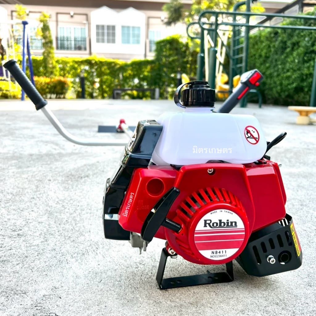 ‼แถมฟรีจานเอ็น‼ เครื่องตัดหญ้า 2 จังหวะ เครื่องตัดหญ้าโรบิ้น Robin รุ่น NB411 สตาร์ทติดง่าย รูปที่ 5