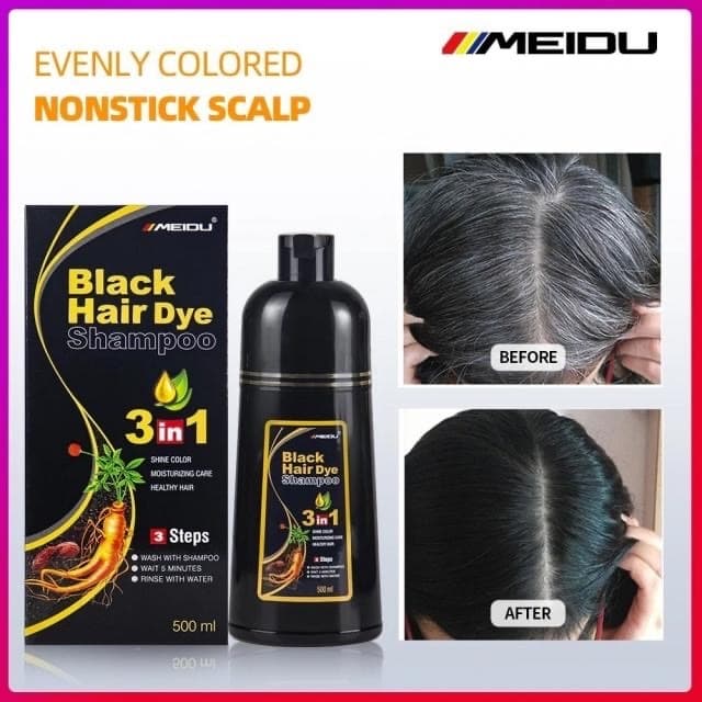 Meidu แชมพูปิดผมขาว ปิดผมหงอก เปลี่ยนสีผม สารสกัดจากธรรมชาติ Hair Dye Shampoo รูปที่ 1