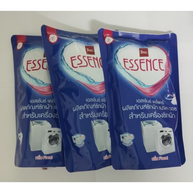 essence ผลิตภัณฑ์ซักผ้าเอสเซ้นซ์ถุงสีน้ำเงินรุ่นยอดนิยม 700 มล.x3ถุง ถูกที่สุด ถุงแพคเก็ตใหม่ล่าสุด รูปที่ 1