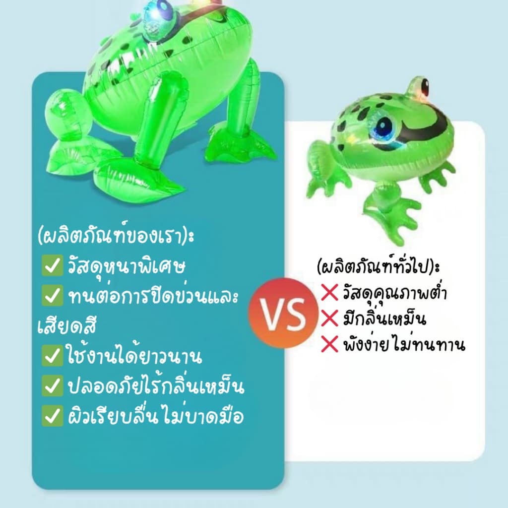 กบเป่าลมมีไฟ ของเล่นเป่าลม ของเล่นกบเป่าลม มีไฟ กบเป่าลม มีไฟ LED เด็กเล่นได้ ของเล่นน่ารัก รูปที่ 3