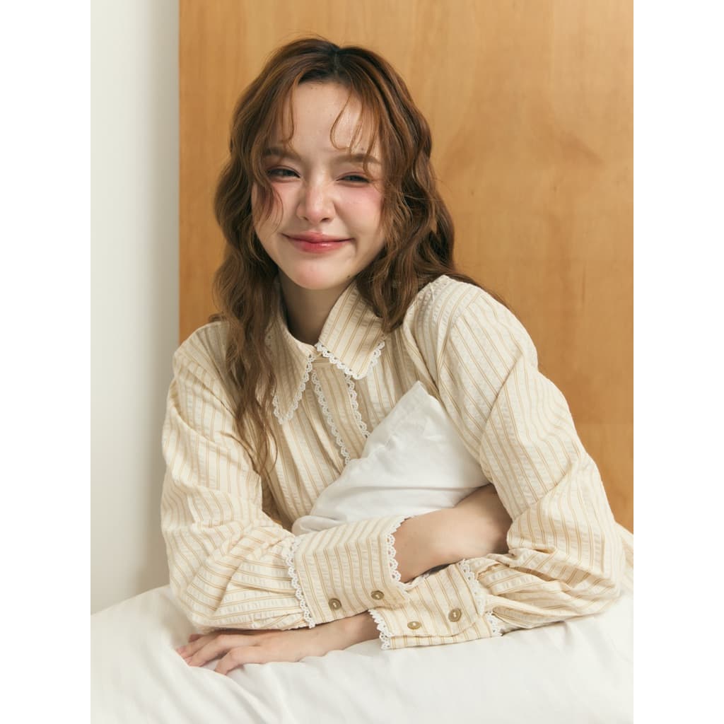 / ส่งด่วน [เหลือ 6xx.- ลด 20% เก็บโค้ด"ร้านโค้ดคุ้ม"] Basicnotbasics - Crumble shirt เสื้อเชิ้ตผ้าไม่ต้องรีด รูปที่ 5