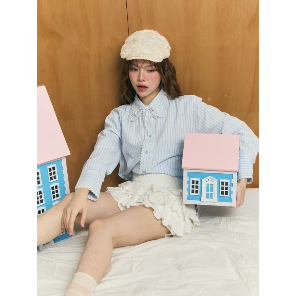 / ส่งด่วน [เหลือ 6xx.- ลด 20% เก็บโค้ด"ร้านโค้ดคุ้ม"] Basicnotbasics - Crumble shirt เสื้อเชิ้ตผ้าไม่ต้องรีด รูปที่ 6