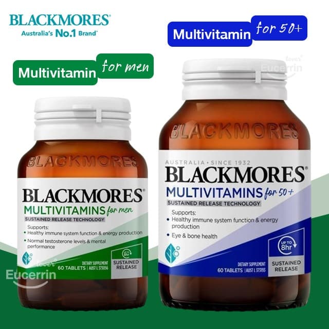 Blackmores Multivitamin For Men, 50+ Sustained Release 60 Tablets วิตามินรวมสำหรับผู้ชาย และวัย 50+ รูปที่ 1