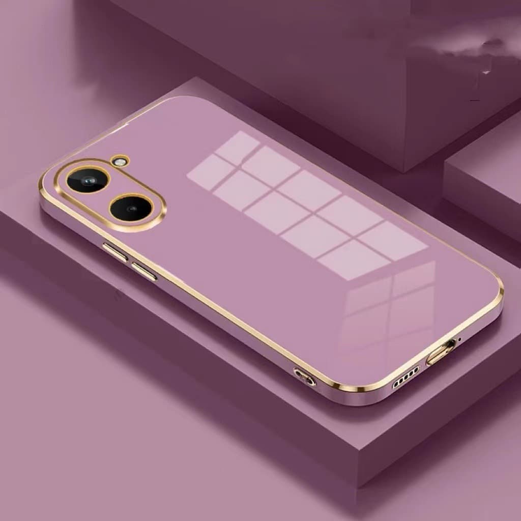 เคส TPU สำหรับ OPPO Reno15 15F 15Pro 14 14F 13 13F 12 12Pro 12F 11 1Pro 11F 10 10Pro+ เคสนิ่ม ขอบทอง ขอบเงา สีสวย พาสเทล รูปที่ 9