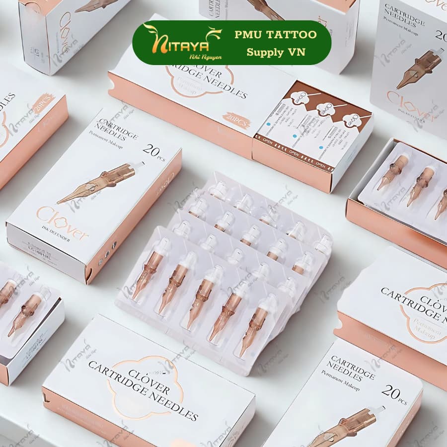 เข็มสัก POPU Clover เข็มคาร์ทริดจ์คุณภาพ สำหรับสักคิ้ว–ปาก–ตา ใช้กับหัวเครื่อง Hawk รูปที่ 2