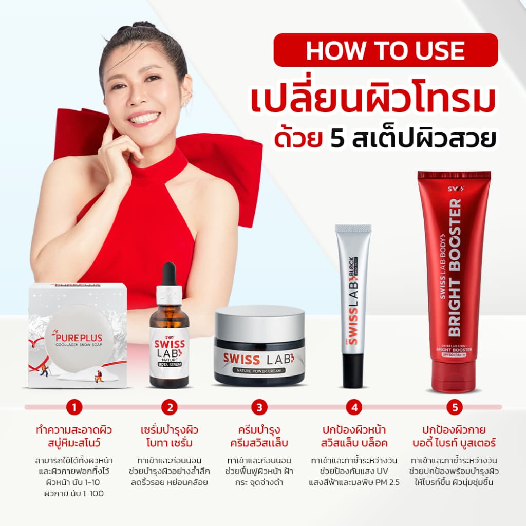 เซรั่มสวิสแล็บ ดูหน้าเด็ก ย้อนวัย กระชับลดริ้วรอย SWISSLAB NATURE BOTA SERUM รูปที่ 5