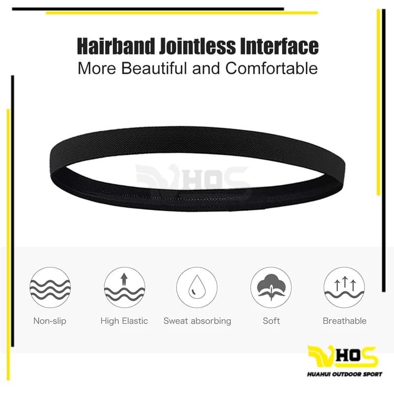 สายคาดผมนักกีฬา สายรัดผมนักฟุตบอล Headband กันเหงื่อ สายรัดผม ที่คาดผม ซับเหงื่อ รัดผม รูปที่ 7