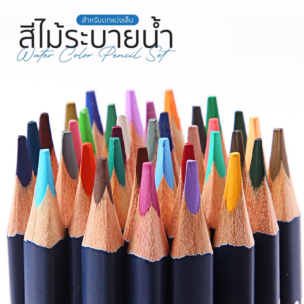 สีไม้ระบายน้ำ เพ้นท์เล็บ 12สี Doodle nail สีไม้เพ้นท์ สีเทียน หรือสีชอล์ก มาวาดลายแทนสีเจล Nail Art รูปที่ 8