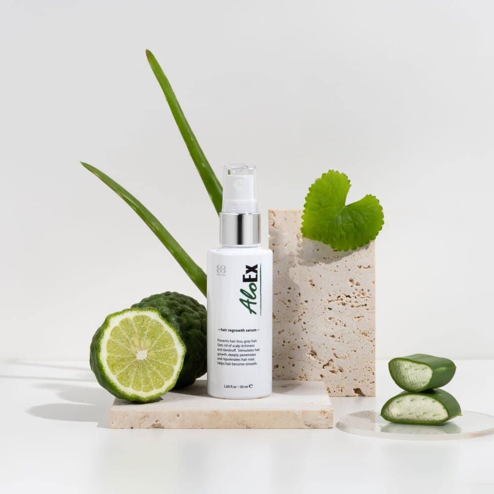 AloEx Hair Serum 50 ml. เซรั่มบำรุงหนังศีรษะและเส้นผม ลดผมร่วง สร้างผมใหม่ รากผมแข็งแรง เพิ่มผมหนา รูปที่ 7