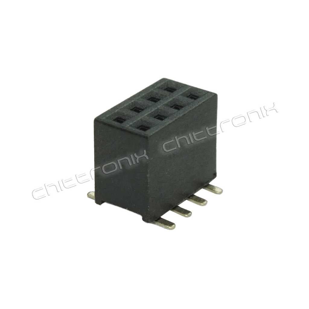 Pin Header 1.27 mm. 8 ขา 2 แถว ตัวผู้ ตัวเมีย รูปที่ 6