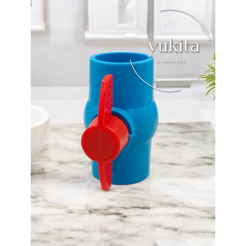 ขนาด 1/2 นิ้ว บอลวาล์วพีวีซี PVC อย่างดี เนื้อหนา รับแรงดันได้ถึง 150 psi บอลวาล์ว PVC รูปที่ 5
