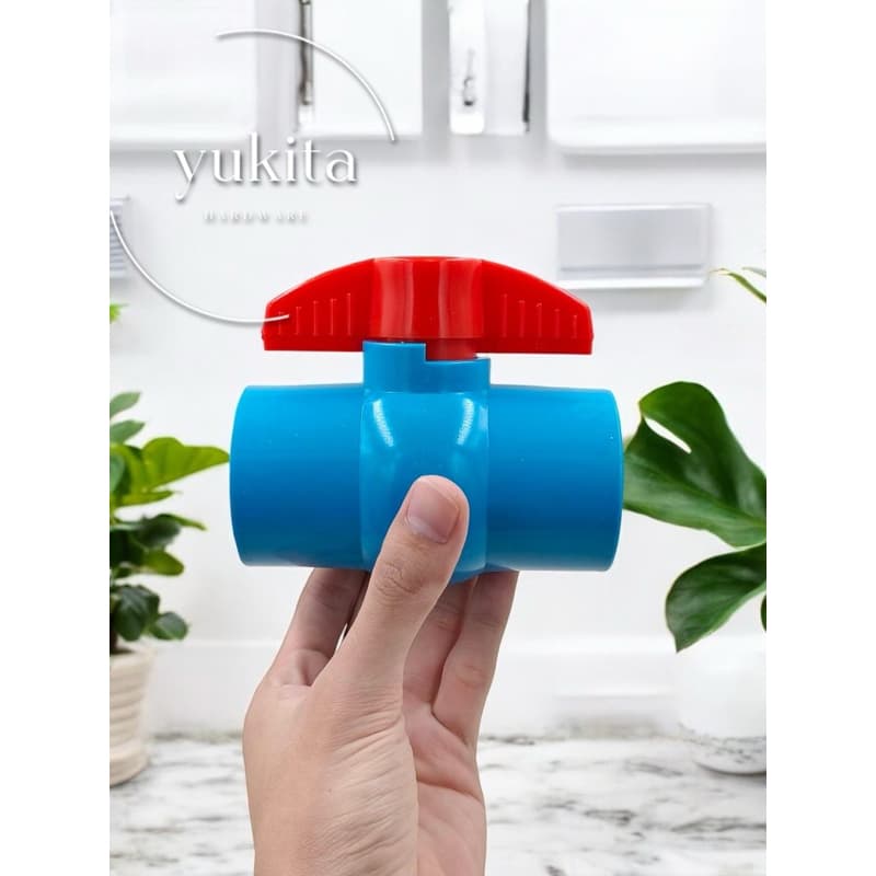 ขนาด 1/2 นิ้ว บอลวาล์วพีวีซี PVC อย่างดี เนื้อหนา รับแรงดันได้ถึง 150 psi บอลวาล์ว PVC รูปที่ 4