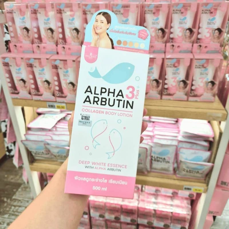 Precious Skin Alpha Arbutin 3 plus Collagen Lotion 500ml. โลชั่นอัลฟ่าอาร์บูติน รูปที่ 3