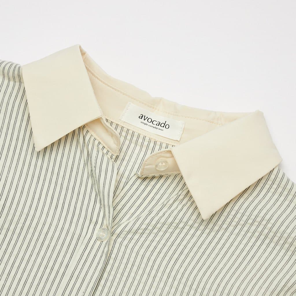 avo buttermilk shirt เสื้อเชิ้ตลายทาง รูปที่ 3