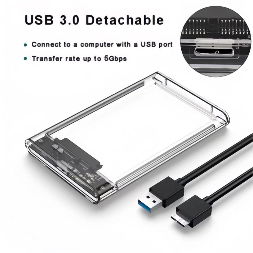 USB3.0 ถึง SATA3.0 กล่องเก็บฮาร์ดดิสก์ภายนอกพร้อมสายเชื่อมต่อ SATA เป็น USB รูปที่ 9