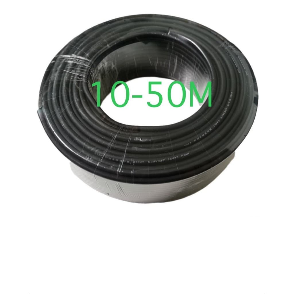 PT SHOP สายลำโพงกลมดำ 2x1.5mm Audio Speaker Cable สายลำโพงซับเบส100% รูปที่ 1