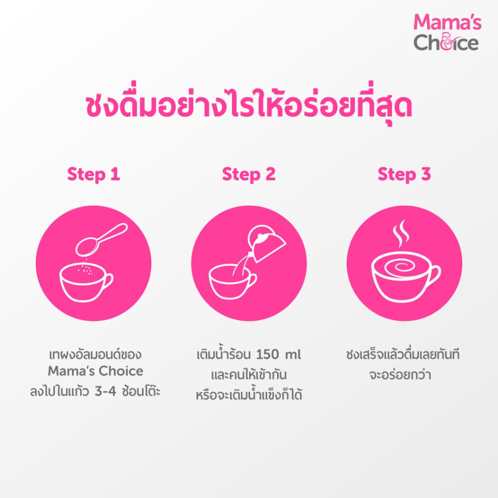 Mama's Choice เซ็ทนมอัลมอนด์ สำหรับคุณแม่ให้นม | Almond Milk Powder รูปที่ 7