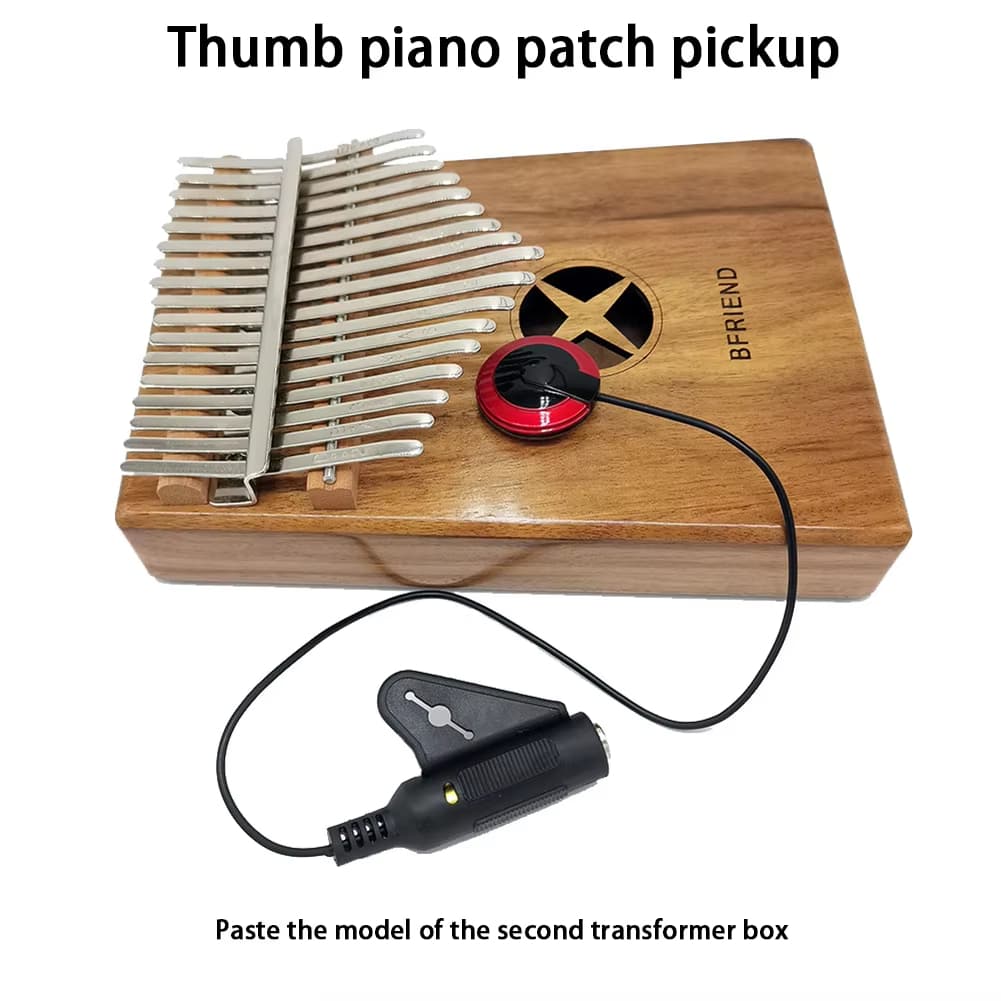 ปิ๊กอัพกีตาร์ Professional Piezo Contact ไมโครโฟน Pickup อุปกรณ์เสริมสำหรับกีตาร์ ปิ๊กอัพกีตาร์โปร่ง รูปที่ 5