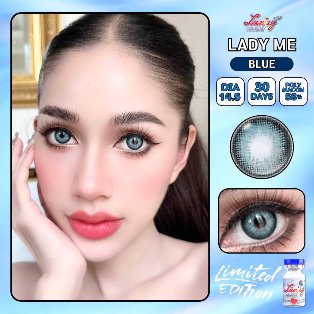 คอนแทคเลนส์ LimitedLady Me ขนาดกลางLuxzylensBrown / Gray / Blue รูปที่ 5