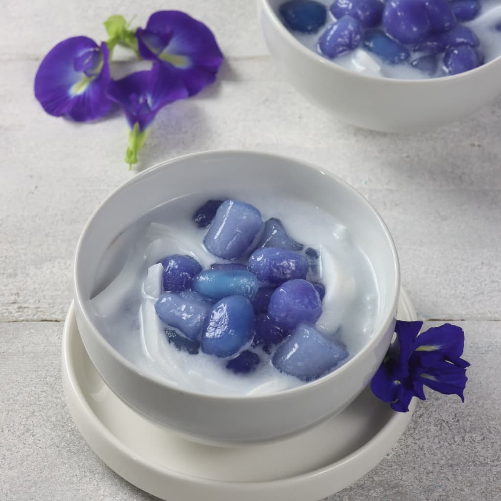 ผงอัญชันเข้มข้น 100 กรัม – สีฟ้าธรรมชาติ ละลายง่ายไม่ตกตะกอน รูปที่ 4