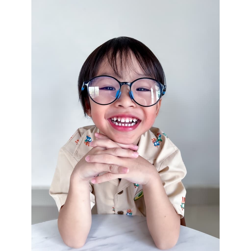 ALP แว่นเด็ก แว่นกรองแสงสีฟ้า อายุ 3-10 ปี กรอบ TR90 ทับได้ งอได้ ไม่แตก รุ่น ALP-BB0054 รูปที่ 6