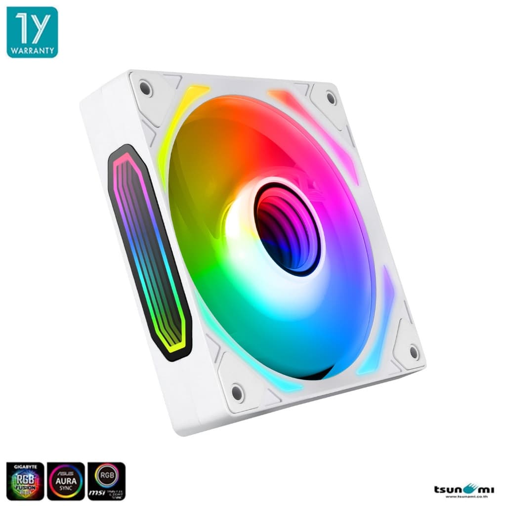 พัดลมระบายความร้อน Tsunami Blockfan Zero-II ARGB 12CM Cooling Fan รับประกันสินค้า 1 ปี รูปที่ 4