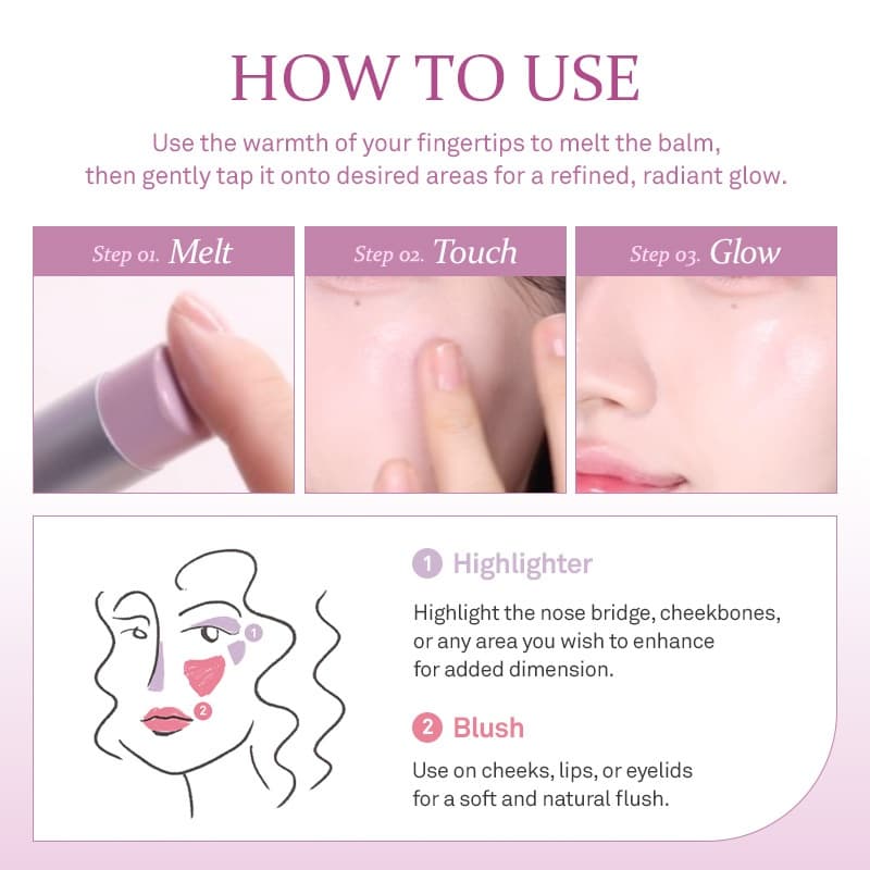 hince True Dimension Radiance Balm | hince Official Store l บาล์ม 3in1 ทาตา ปาก แก้ม รูปที่ 6