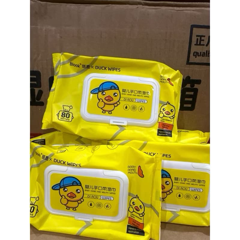ทิชชู่เปียกรุปเด็กๆไม่มีแอลกอฮอล์เหมาะกับเด็ก Babyhandandmouthwipes รูปที่ 6