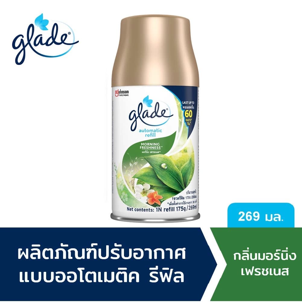 รีฟิลเกลด Glade automatic spray refill ชนิดเติม ใช้กับเครื่องพ่นสเปรย์อัตโนมัต ขนาด 252 มล. รูปที่ 8