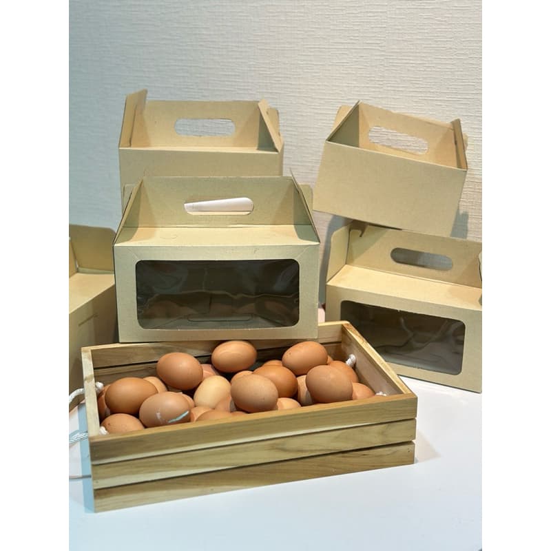 กล่องเทคโฮม กล่องใส่ผลไม้ กล่องใส่ไข่ ใสของขวัญ Take Home Box 10 ใบ/แพค รูปที่ 5