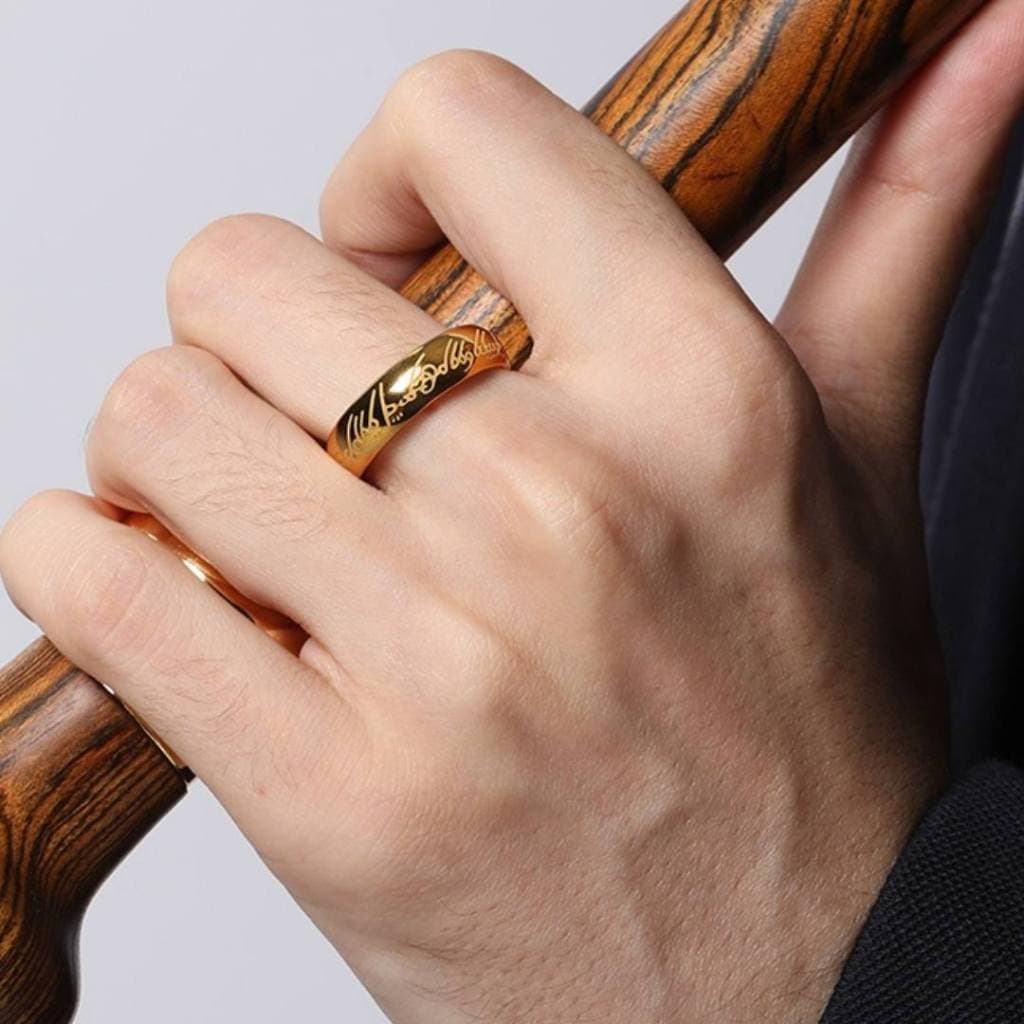 ใน 24 ชม. แหวนประมุข The One Ring สลักภาษาเอล์ฟบนแหวนด้วยเลเซอร์ ไม่ลอก ไม่ดำ แหวนเดอะลอร์ด รูปที่ 3