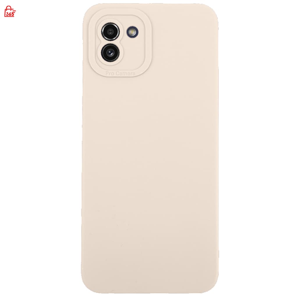 เคส สำหรับ Samsung Galaxy A03 เคสซิลิโคนนิ่ม กันกล้อง TPU สีพื้น รูปที่ 3