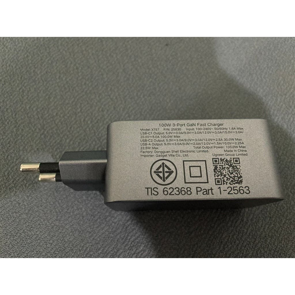 UGREEN Nexode Pro 100-160W 4-Port GaN อะแดปเตอร์ หัวชาร์จ Super Fast Charging 4in1 รูปที่ 8