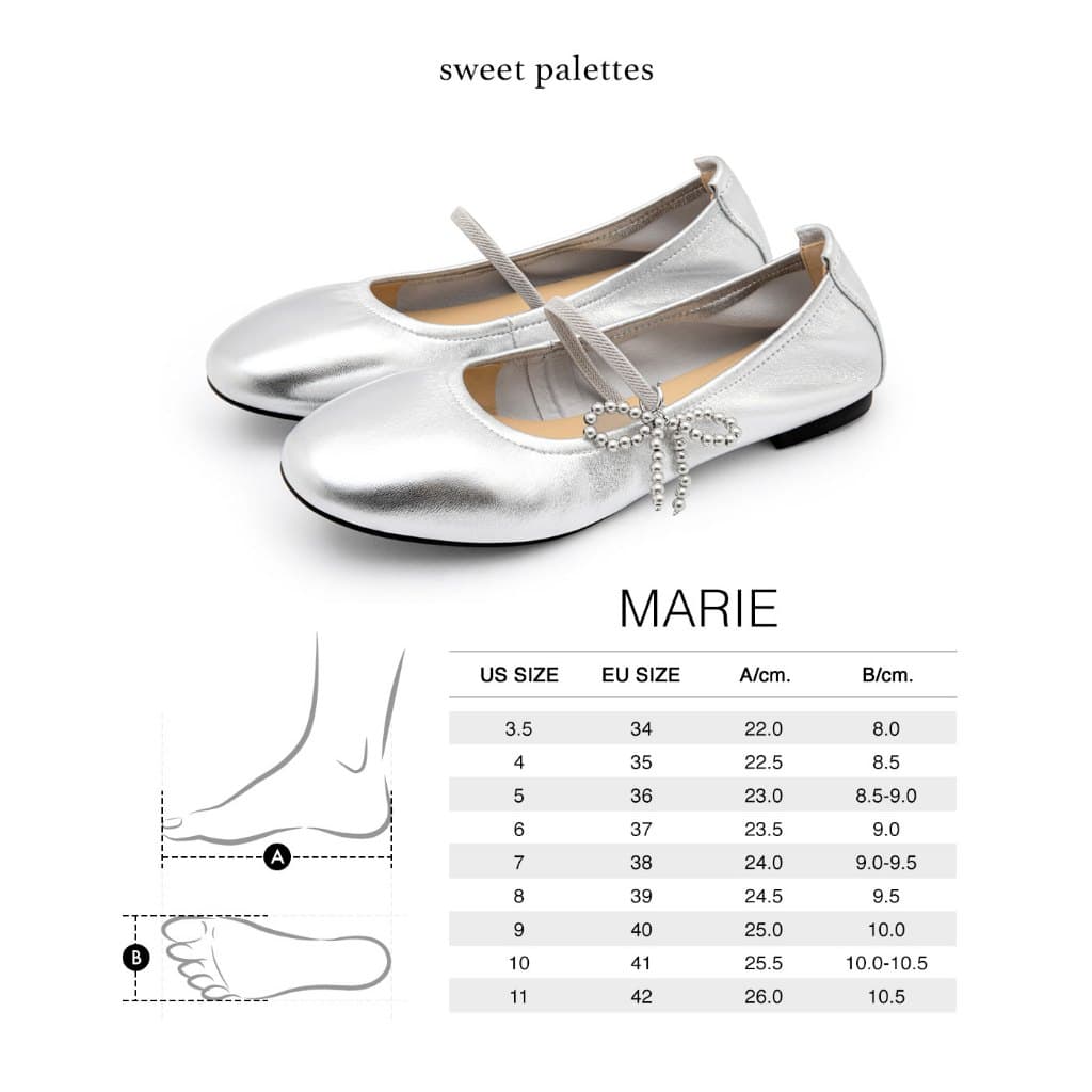 Sweet Palettes รองเท้าหนังแกะ Marie Charcoal รูปที่ 9
