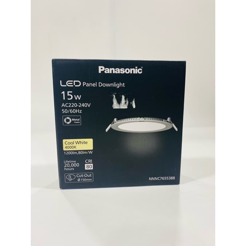 Panasonic® LED Downlightโคมดาวน์ไลท์ฝังฝ้าขนาด6w,9w,12w,15w,18w,24w.แสงเดย์,แสงวอร์ม,แสงคูลไวท์ รูปที่ 5