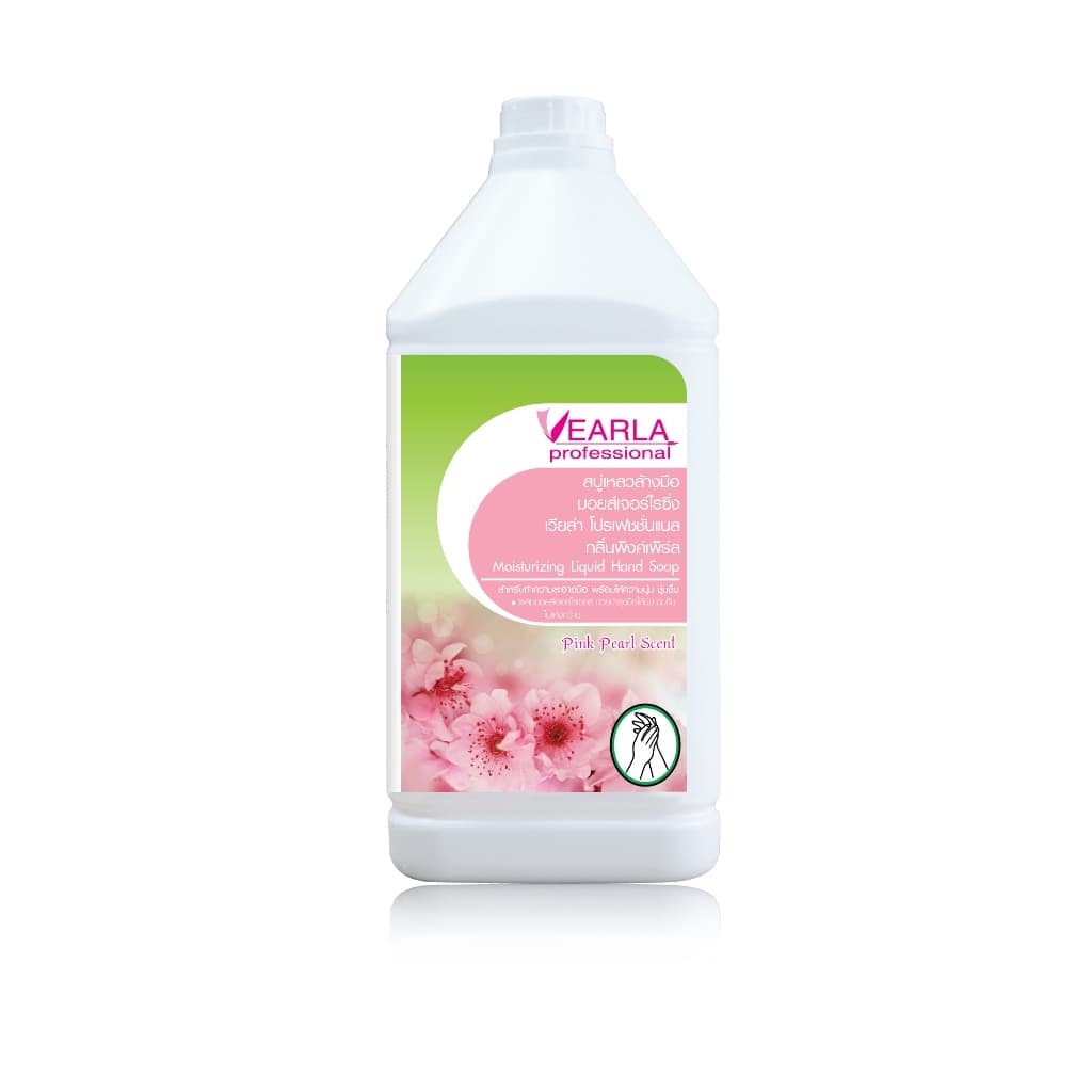 สบู่เหลวล้างมือ VEARLA professional สูตรมอยส์เจอร์ไรซิ่ง สีชมพูมุก รูปที่ 2