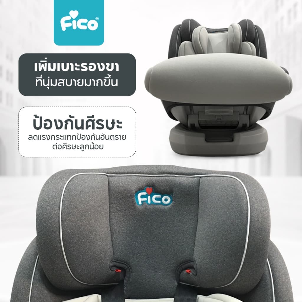 มาใหม่ 33 สี ปังๆ !! Fico คาร์ซีทเด็ก รุ่น Monty2 เพิ่มการรับประกัน 5 ปีเต็ม หมุน 360 องศา รูปที่ 4