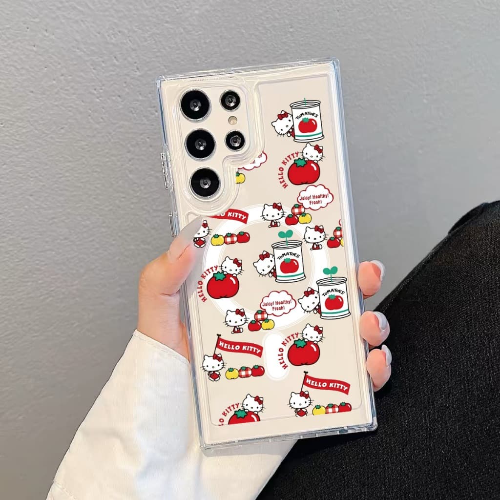 เคสแม่เหล็ก ชาร์ตได้ For Samsung S22 S23 S24 S25 S26 Ultra Plus FE S26ultra A07 A17 A26 A36 A56 A16 A55 เคสใส ลายการ์ตูน รูปที่ 3