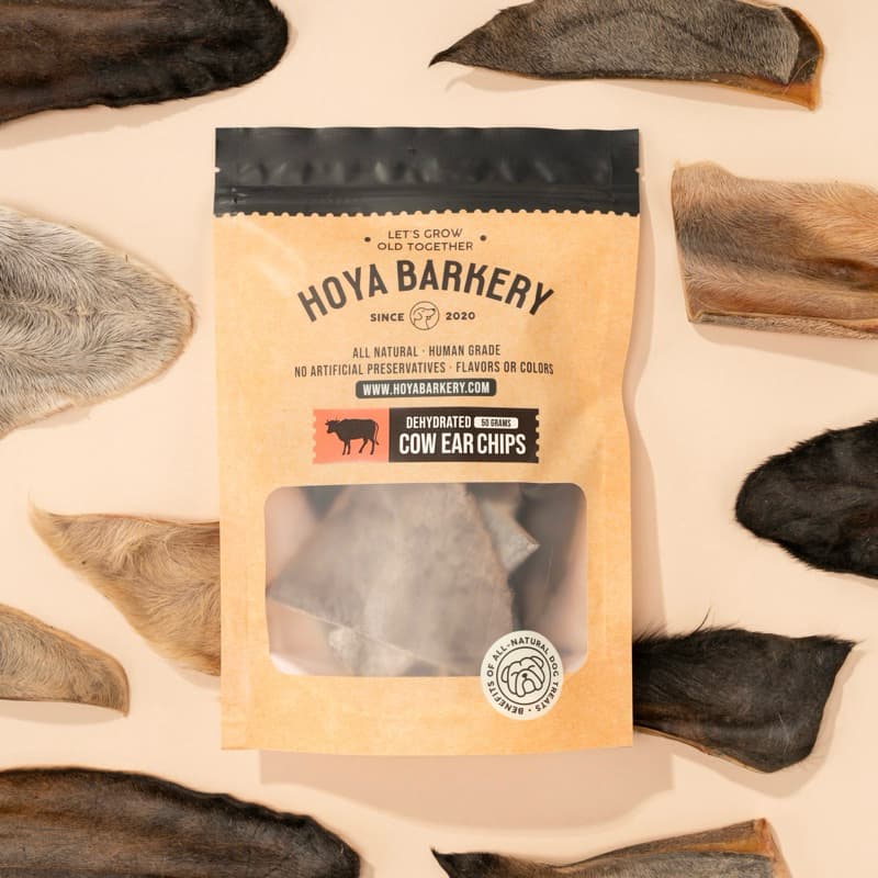 หูวัวแผ่น หูวัวหั่นยาว หูวัวเต็มใบ หูวัวอบแห้ง Cow Ear and Whole Ear ขนมน้องหมา Hoya Barkery รูปที่ 2