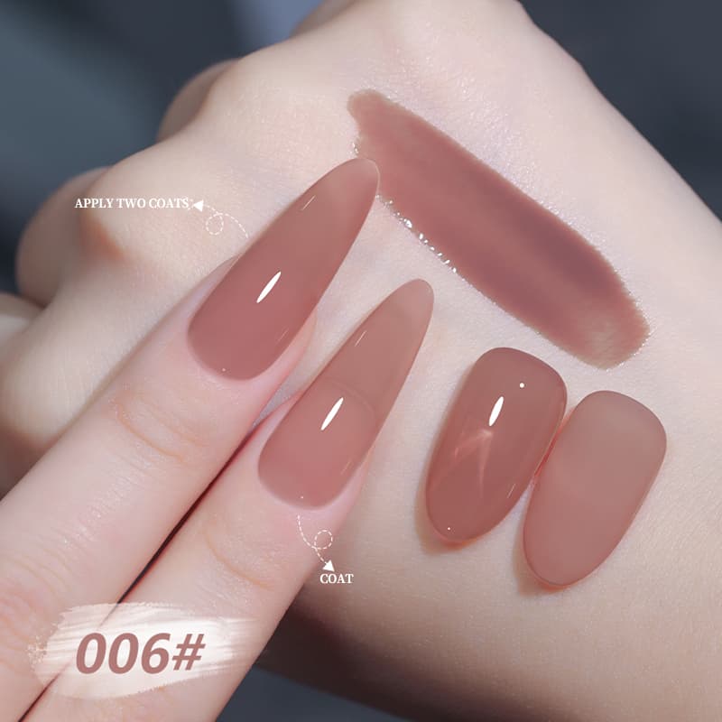 Nawoelite สีทาเล็บเจล สีไซรัป ยาทาเล็บเจล เนื้อบางเบา เกลี่ยง่าย ทนทาน ขึ้นเงาสวย ปลอดสารเคมีอันตราย จากไทย รูปที่ 7