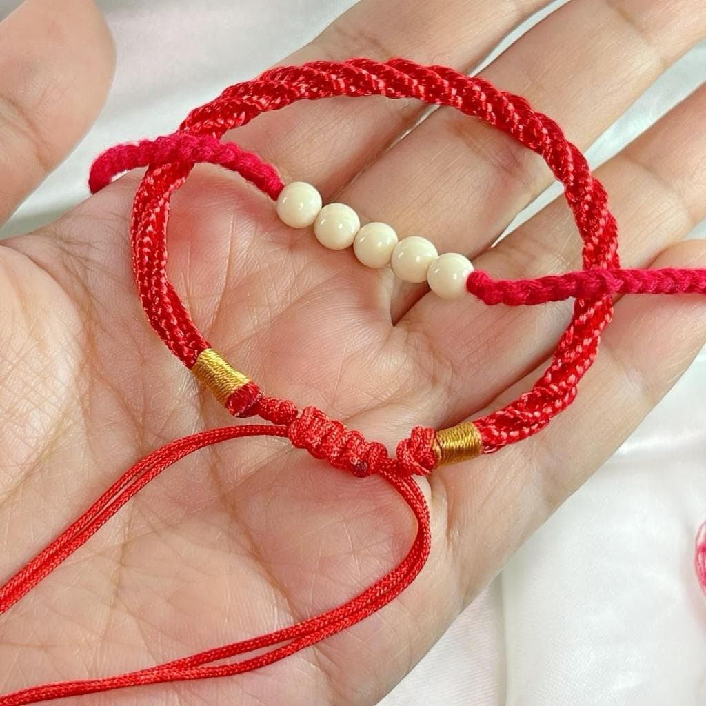 PG-ด้ายแดงสั่งรัก สมหวังปรารถนา กำไลข้อมือจากหวังต้าเซียน เสริมรัก เสริมดวง เสริมโชคลาภ ปรับขนาดได้ วัตถุมงคล รูปที่ 3