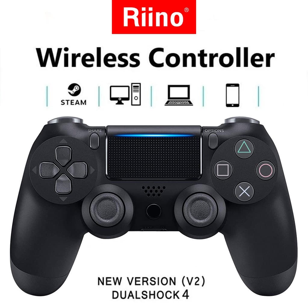 Riino จอยเกมส์ PC จอย จอยเกมส์มือถือ บลูทูธไร้สาย Wireless Controller JoyStick For PC/IOS/Android