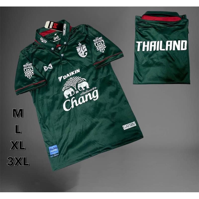 เสื้อกีฬาเสื้อบอลชายคอปกปักโลโก้ทีมชาติไทยเสื้อกีฬาโปโลชาย รูปที่ 3