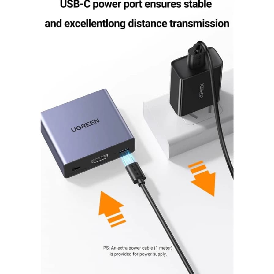 UGREEN รุ่น 60649 HDMI Audio Splitter อุปกรณ์แยกสัญญาณเสียงจาก HDMI to Digital Optical Audio รูปที่ 2