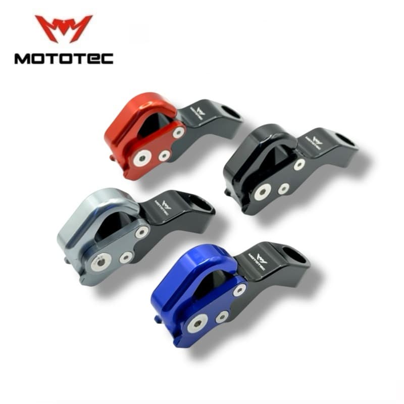 MOTOTEC MT-HO02 ตะขอเเขวนของแบบติดรูกระจก สำหรับมอเตอร์ไซด์ ตะขอแขวนหมวกกันน๊อค วัสดุอลูมิเนียม รูปที่ 7