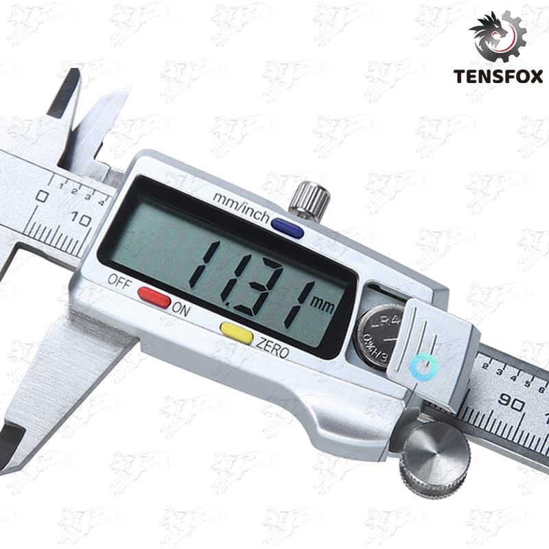 Tensfox เวอร์เนียร์ดิจิตอล เวอร์เนียคาลิปเปอร์ดิจิตอล ตัวเครื่องสแตนเลส 6นิ้ว เครื่องวัดขนาด คุณภาพดี พร้อมถ่าน รูปที่ 3