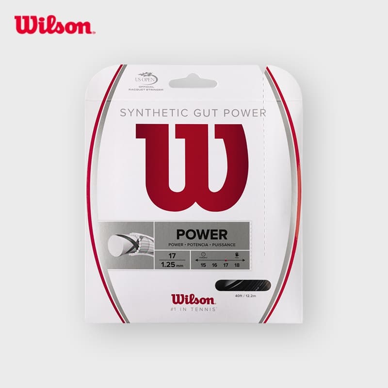 WILSON SYNTHETIC GUT POWER 17 เอ็นไม้เทนนิส WRZ945500 Official Store รูปที่ 1