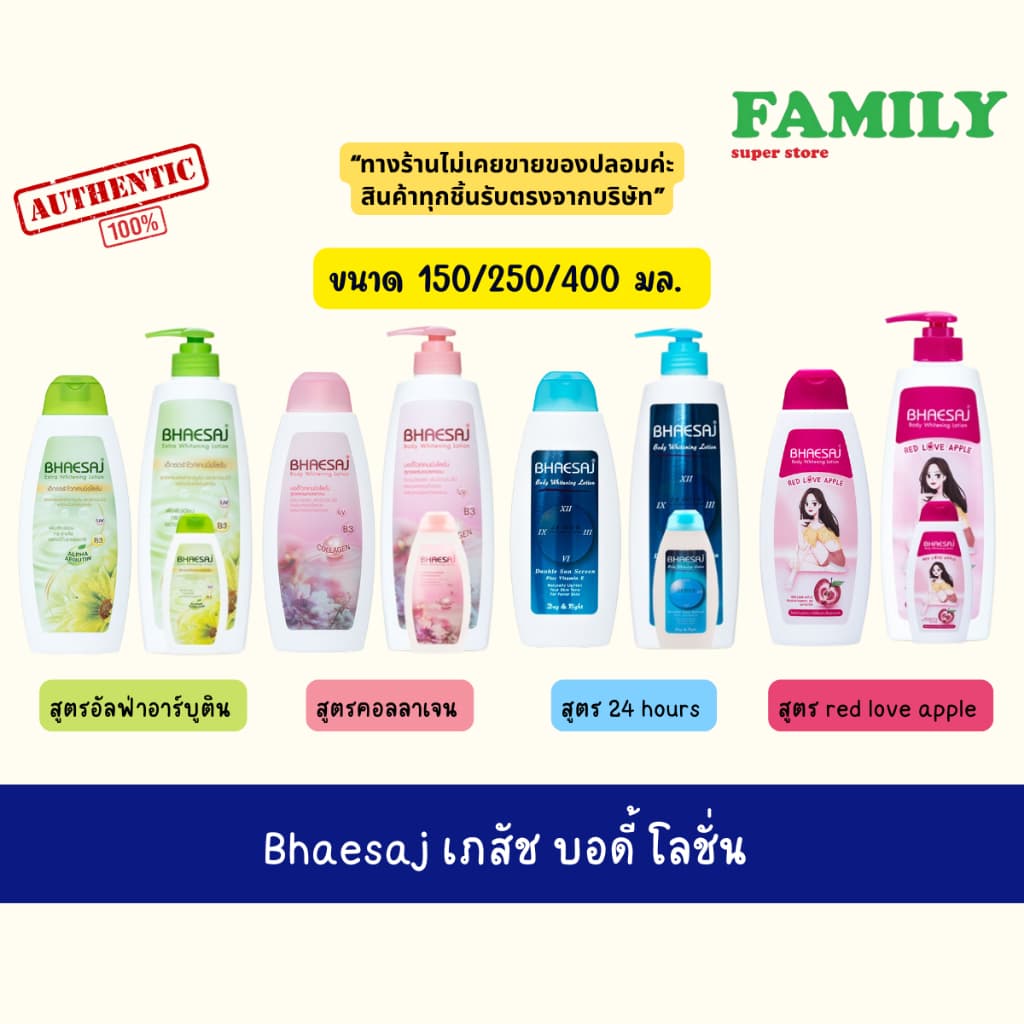 Bhaesaj เภสัช โลชั่นบอดี้ไวท์เทนนิ่ง ขนาด 150/250/400 มล. รูปที่ 1