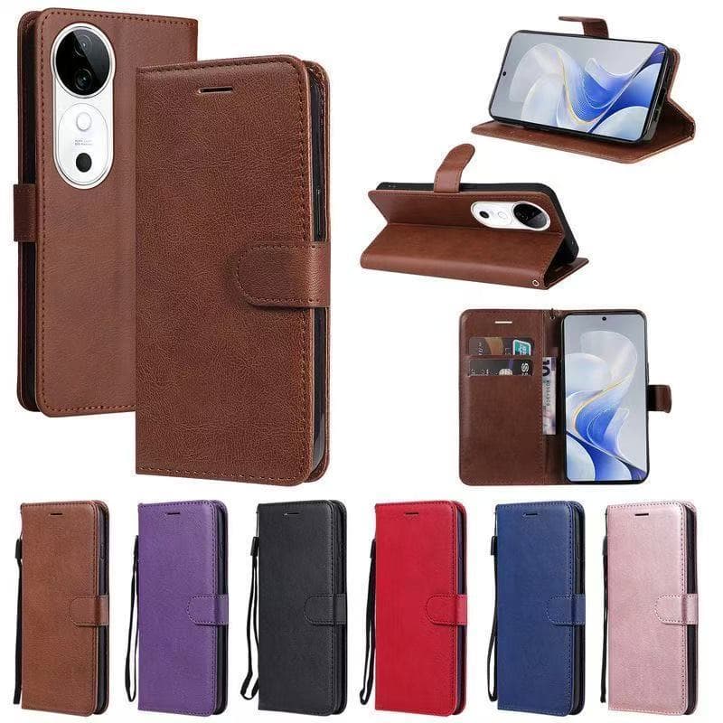 เคสฝาพับหนัง มีล็อค สำหรับVivo V70FE V70 V60 V50 V50lite V40 lite V40Pro V30 V30Pro V30E V20 V20Pro V20SE เคสมีแม่เหล็ก รูปที่ 1